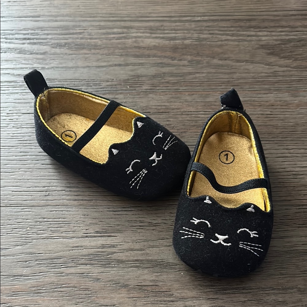 Black Cat Shoes for baby